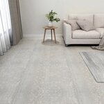 vidaXL Dalles de plancher autoadhésives 20 Pièces PVC 1 86 m² gris clair