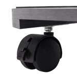 vidaXL Chariots à plantes 2 Pièces Gris Ø30x7 5 cm WPC