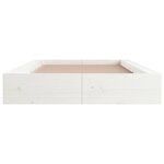 vidaXL Cadre de lit sans matelas blanc 100x200 cm bois massif