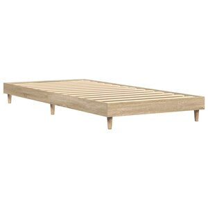 vidaXL Cadre de lit sans matelas chêne sonoma 75x190 cm