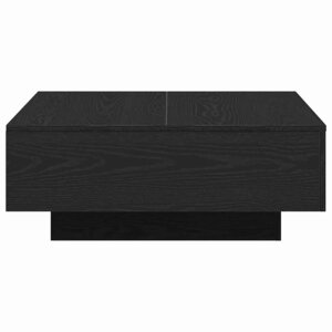 vidaXL Table basse Chêne noir 80 x 80 x 31 cm