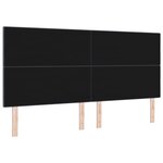 vidaXL Tête de lit avec des lumières à LED Gris 100 cm Velours