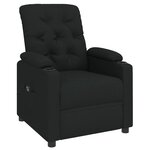 vidaXL Fauteuil inclinable électrique Noir Tissu