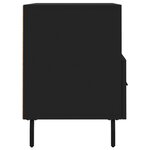 vidaXL Meuble TV Noir 80x36x50 cm Bois d'ingénierie