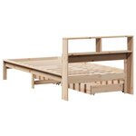 vidaXL Lit bibliothèque sans matelas 75x190 cm bois de pin massif