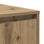 vidaXL Table basse chêne artisanal 80 x 80 x 31 cm Bois d'ingénierie