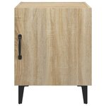 vidaXL Tables de chevet 2 Pièces Chêne Sonoma Bois d'ingénierie