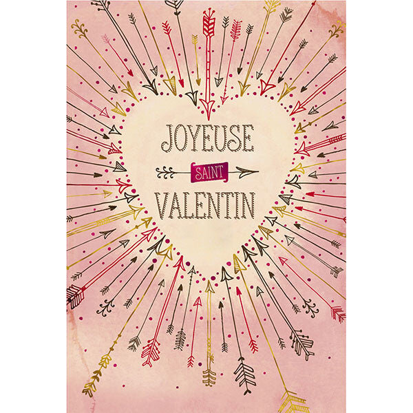 Carte Flèches De La Saint-valentin - Draeger paris