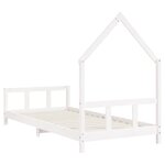 vidaXL Cadre de lit pour enfants blanc 90x200 cm bois de pin massif