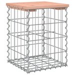 vidaXL Banc de jardin design gabion 33x31x42 cm bois massif de douglas
