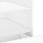 vidaXL Table de chevet blanc 45x50x50 cm bois d’ingénierie