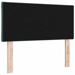 vidaXL Tête de lit LED Vert foncé 90 cm Cuir synthétique
