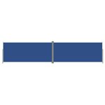 vidaXL Auvent latéral rétractable Bleu 220x1000 cm