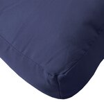 vidaXL Coussins de palette lot de 2 bleu marine tissu oxford
