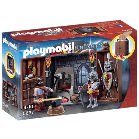 PLAYMOBIL 5637 Knights - Coffre Chevalier Et Forgeron