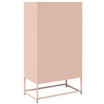 vidaXL Buffet haut rose 68x39x123 cm acier