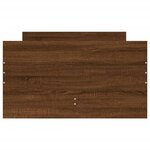 vidaXL Cadre de lit avec tiroirs sans matelas chêne marron 100x200 cm