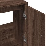 vidaXL Armoire d'évier chêne marron 63x29x55 cm bois d'ingénierie