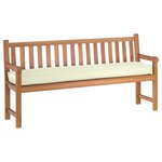 vidaXL Set de coussins de palette 2 Pièces Crème 200 x 40 x 8 cm