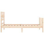 vidaXL Cadre de lit sans matelas bois de pin massif