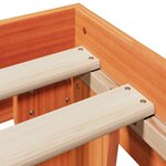 vidaXL Cadre de lit sans matelas cire marron 180x200cm bois pin massif