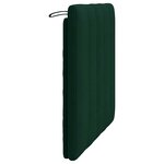 vidaXL Coussin de tête de lit Hanko vert foncé 80 cm velours