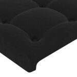 vidaXL Cadre de lit avec tête de lit Noir 80x200 cm Velours