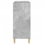 vidaXL Armoire à disques gris béton 84 5x38x89 cm bois d'ingénierie