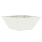 vidaXL Ensemble Jardinières Plastique Blanc Plastique 35 x 35 x 15 cm