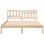 vidaXL Cadre de lit Marron 160 x 200 cm Bois massif en pin