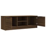vidaXL Meuble TV Chêne marron 102x35x36 5 cm Bois d'ingénierie