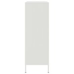 vidaXL Buffet haut blanc 68x39x113 cm acier