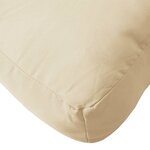 vidaXL Canapés centraux palette de jardin 2Pièces et coussins bois acacia