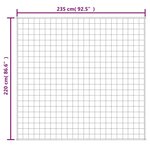 vidaXL Couverture lestée Crème clair 220x235 cm 15 kg Tissu