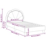 vidaXL Cadre de lit pour enfants avec tête de lit Vert Mer 80 x 160 cm