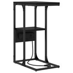 vidaXL Cabinet de chevet Chêne noir 41 5 x 26 x 60 5 cm