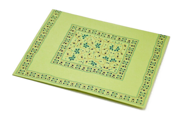 PAPERTREE SITARA Lot de 5 Enveloppes cadeau 18x15 cm -Anis