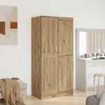 vidaXL Armoire artisian oak 82 5 x 51 5 x 180 cm Bois d'ingénierie