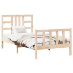 vidaXL Cadre de lit sans matelas 100x200 cm bois massif de pin