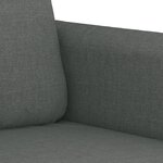 vidaXL Ensemble de canapés 3 Pièces coussins gris foncé tissu