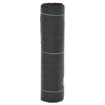 vidaXL Membrane anti-mauvaises herbes noire 0 5 x 100 m PP