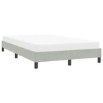 vidaXL Cadre de lit sans matelas gris clair 120x220 cm velours