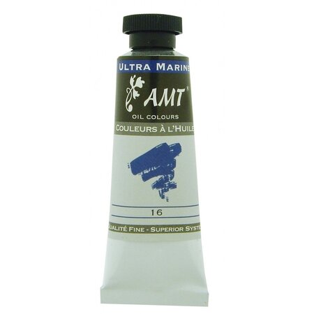 Peinture à l'huile fine en tube ultra marine 45ml - amt