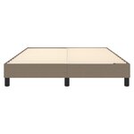 vidaXL Cadre de lit sans matelas taupe 140x200 cm tissu