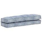 vidaXL Coussin de canapé palette Indigo Tissu Patchwork