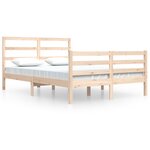vidaXL Cadre de lit sans matelas bois massif de pin 140x200 cm