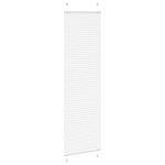 vidaXL Store plissé blanc 65x200 cm largeur du tissu 64 4 cm polyester