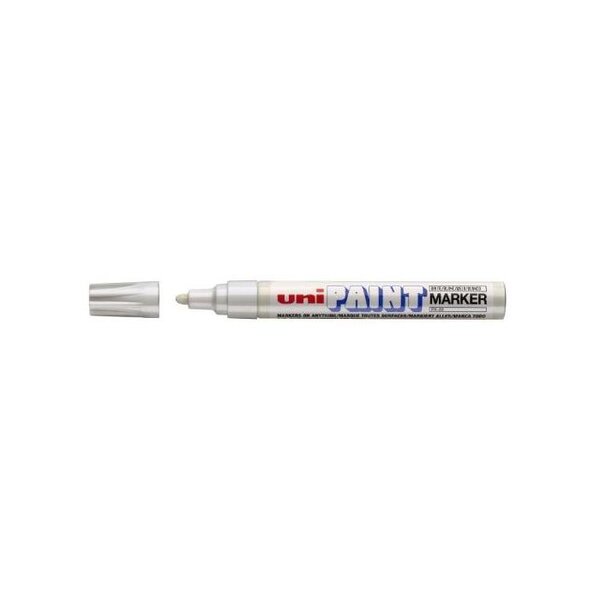 Marqueur Pointe conique moyenne PAINT Marker PX20 2,2 - 2,8mm Blanc x 12 UNI-BALL
