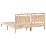 vidaXL Cadre de lit extra long sans matelas 200x220 cm bois massif