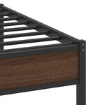vidaXL Cadre de lit sans matelas chêne marron 100x200 cm